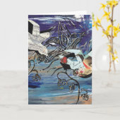 Song Birds Grußkarten Karte (Gelbe Blume)