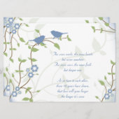 Song Birds Hochzeitstag Vow Renewal Einladung (Vorne/Hinten)
