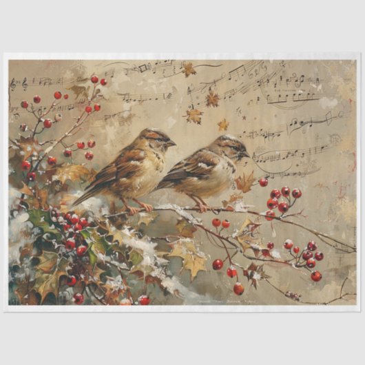 Song Birds Seidenpapier (Vorderseite)