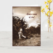 Song der Freude zum Geburtstag Karte (Gelbe Blume)