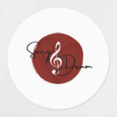 Song_Drum Aether Wasserdichte Aufkleber (Design 1)