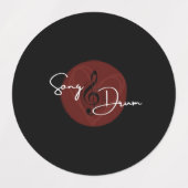 Song_Drum Underworld Wasserfeste Aufkleber (Design 1)