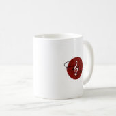 Song & Drum_White/Red Mug Kaffeetasse (VorderseiteRechts)