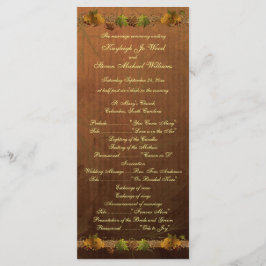 Song-Hochzeitsprogramm für Herbst Programm