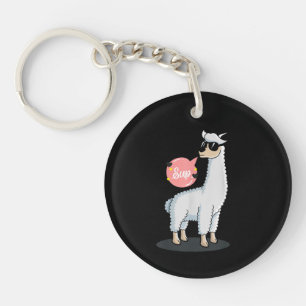 Song No drama Llama Tierwelt Lover Phantastisch Fu Schlüsselanhänger