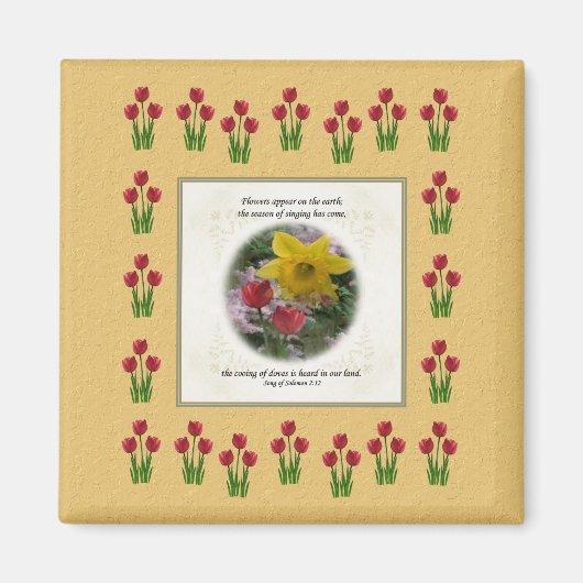 Song of Solomon 2:12 Magnet (Vorne)