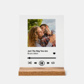 Song Plaque Jubiläum Couple Memento Acrylschild (Vorderseite)