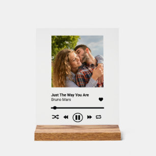 Song Plaque Jubiläum Couple Memento Acrylschild
