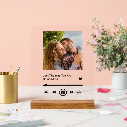 Song Plaque Jubiläum Couple Memento Acrylschild (Hochzeit)