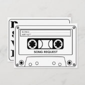 Song Request RSVP Card Einladung (Vorne/Hinten)