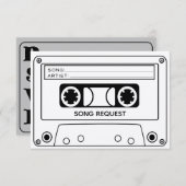 Song Request RSVP Card Einladung (Vorne/Hinten)