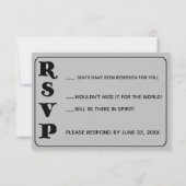 Song Request RSVP Card Einladung (Rückseite)