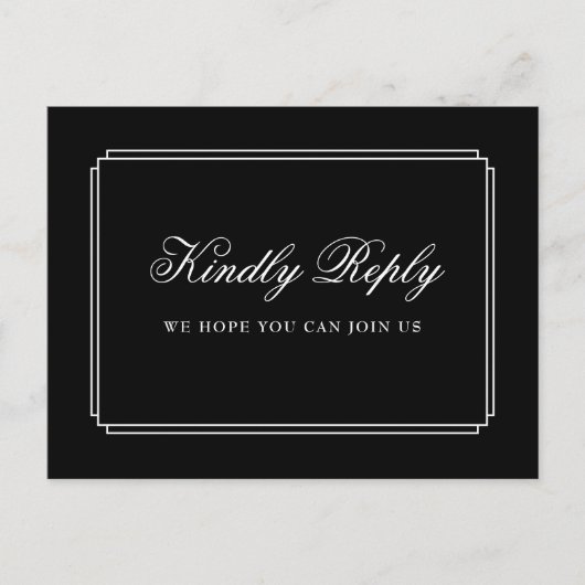 Song Request UAWG Postcard für Schwarzweiß-Deko Einladungspostkarte (Vorderseite)