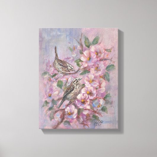 Song Sparrow Leinwanddruck (Vorderseite)