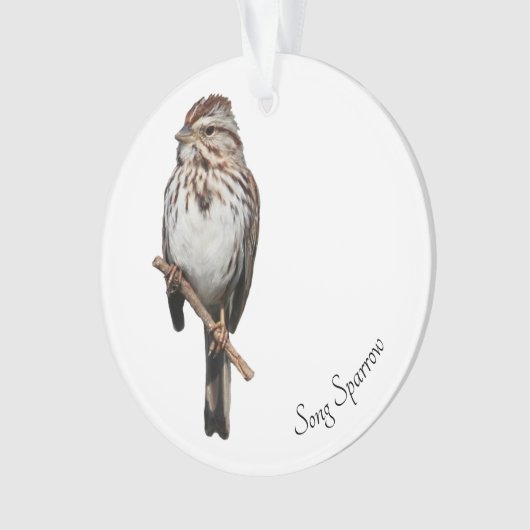 Song Sparrow Ornament (Vorderseite)