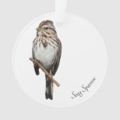 Song Sparrow Ornament (Vorderseite)