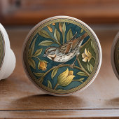 Song Sparrows Bird Ceramic Pull Knob Keramikknauf