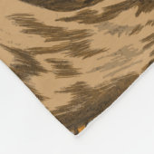 Song Sparrows und Pinstripes Monogram Fleecedecke (Ecke)