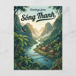 Sông Thanh Nationalpark Vietnam Postkarte