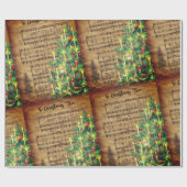 Song Tree Weihnachtswrapping Paper Geschenkpapier (Flach)