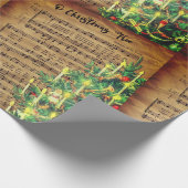 Song Tree Weihnachtswrapping Paper Geschenkpapier (Ecke)