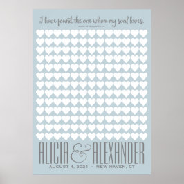 Song von Solomon CUSTOM COLOR | Hochzeitsbuch Poster