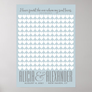 Song von Solomon CUSTOM COLOR   Hochzeitsbuch Poster