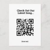 Song-Werbeaktion - QR Code Design Postkarte (Vorderseite)