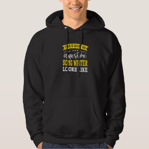 Song Writer Job Titel Mitarbeiter Lustiger Arbeite Hoodie