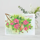 Songbird Birthday Party Einladung (Stehend Vorderseite)