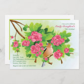 Songbird Birthday Party Einladung (Vorne/Hinten)