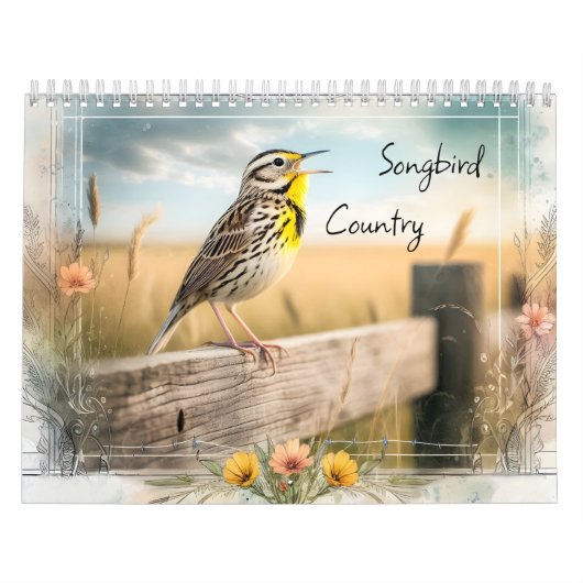 Songbird Country Watercolor Style Kalender (Titelbild)