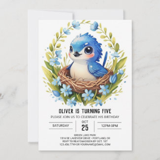 Songbird Eleganforest Bird Geburtstag Einladung