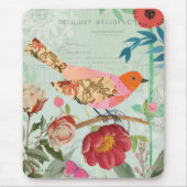 Songbird im Collage-Stil Mousepad (Vorne)
