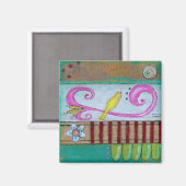 Songbird Magnet (Vorderseite/Rückseite)