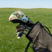 Songbird Melody Graceful Bird & Floral Elegance Golf Headcover (In SItu)