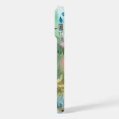 Songbird Melody Graceful Bird & Floral Elegance iPhone Hülle (Linke Seite)