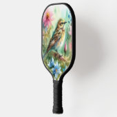 Songbird Melody Graceful Bird & Floral Elegance Pickleball Schläger (Links)