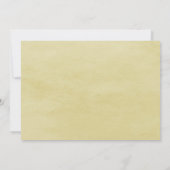 Songbird Pair Babydusche | Gelbe Aufforderung Einladung (Rückseite)