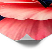 Songbird Perched Amid Bright Blume Poster (Ecke)