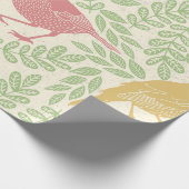 Songbird Serenade Spring Wrapping Paper Geschenkpapier (Ecke)
