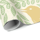 Songbird Serenade Spring Wrapping Paper Geschenkpapier (Rolleneckpunkt)