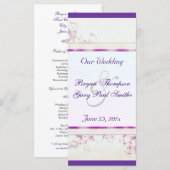 Songbird Shabby Chic WEDING Program Programm (Vorne/Hinten)