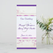 Songbird Shabby Chic WEDING Program Programm (Stehend Vorderseite)