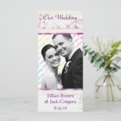 Songbird Shabby Chic WEDING Program Programm (Stehend Vorderseite)