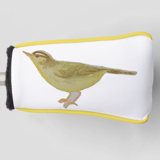 Songbird Sulfur-gezüchteter Warbler Golf Headcover (Vorderseite)