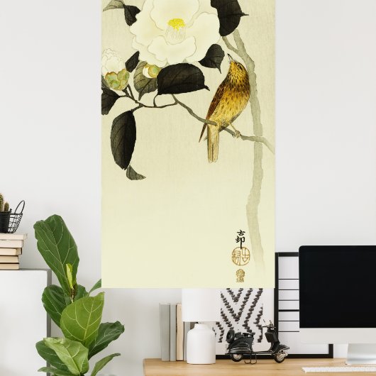 Songbird und Camelia Poster (Heimbüro)