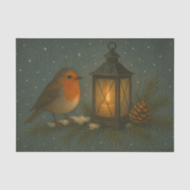 Songbird with Warm Lantern Tissue Paper Seidenpapier