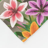 Songbirds Lily Garden Birdhouse Fleecedecke (Ecke)