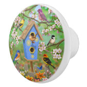 Songbirds Lily Garden Birdhouse Keramikknauf (Rechts)